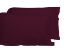 Luxurious Viscose from 100% Bamboo 2-Piece Pillowcase Set , Oeko-TEX Certified, King - Merlot