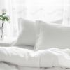 King Size Pillow Cases Set of 2, Soft White Pillow Cases Set of 2, Pillow Cases King, Premium Soft Linen Pillow Case with Envelope Enclosure 20"x36"