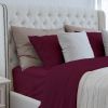 Luxurious Viscose from 100% Bamboo 2-Piece Pillowcase Set , Oeko-TEX Certified, King - Merlot