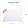 Luxury Queen Bed Pillow Hotel Sleep Hypoallergenic Cotton Fill Machine Washable