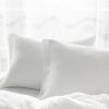 Pillow Cases Standard Size, Soft White Pillow Cases Set of 2, Pillowcases Standard, Premium Soft Linen Pillow Case with Envelope Enclosure 20"x27"