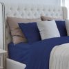 Luxurious Viscose from 100% Bamboo 2-Piece Pillowcase Set , Oeko-TEX Certified, King - Indigo