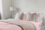 Luxurious Viscose from 100% Bamboo 4-Piece sheet Set , Oeko-TEX Certified, California King - Pale Rose