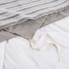 3 Piece Clipped Jacquard Duvet Cover Set