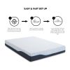 10 Inch Full Size Memory Foam Mattress; Mattress in A Box; Gel Memory Foam Infused Bamboo Charcoal; CertiPUR-US Certified; Made in USA