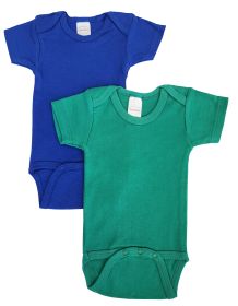 Unisex Baby 2 Pc Onezies (Color: Blue/Green, size: medium)