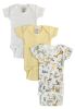 Baby Boy, Baby Girl, Unisex Short Sleeve Onezies Variety (Pack of 3)