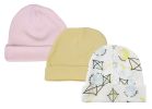 Baby Girls Caps (Pack of 3)