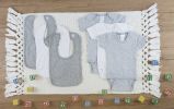 6 Pc Layette Baby Clothes Set