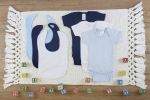 6 Pc Layette Baby Clothes Set