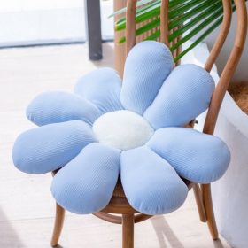 Bed and Breakfast Cushion Small Daisy Petal Cushion (Option: Blue Little Zou Ju-50cm)