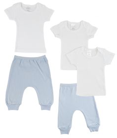 Infant T-Shirts and Joggers (Color: Blue/Blue, size: medium)