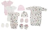 Newborn Baby Girl 9 Pc Layette Sets