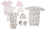 Newborn Baby Girl 8 Pc Layette Sets