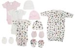 Newborn Baby Girl 10 Pc Layette Sets