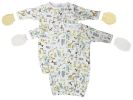 Unisex Newborn Baby 4 Piece Gown Set