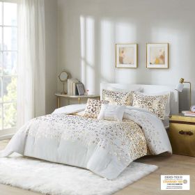 Metallic Animal Printed Comforter Set (Color: as Pic)