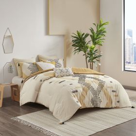 3 Piece Cotton Comforter Set (Color: as Pic)