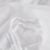 2 Piece Super Soft Microfiber White / Gray Duvet Cover Zipper Closure with 4 Corner Tabs