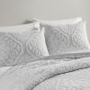 3 Piece Tufted Woven Medallion Comforter Set